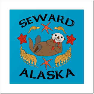 Sea Otter Seward, AK Posters and Art